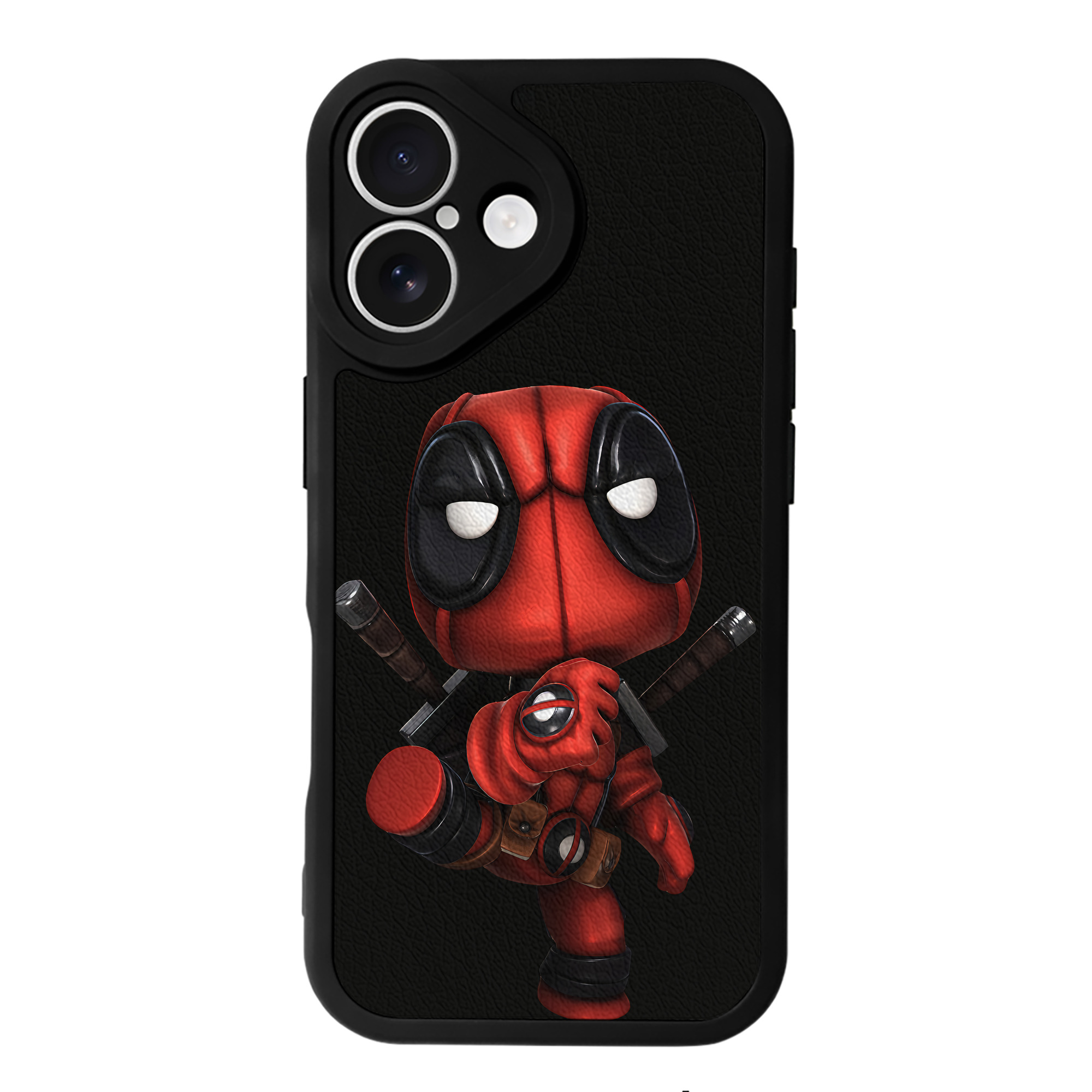 （画像用） Deadpool デッドプール 【iPhone 16シリーズ対応】シリコンスマホケース（レザー調） 材質：シリコン